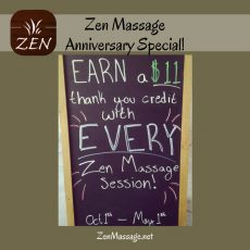 Celebrating 11 years of Zen Massage